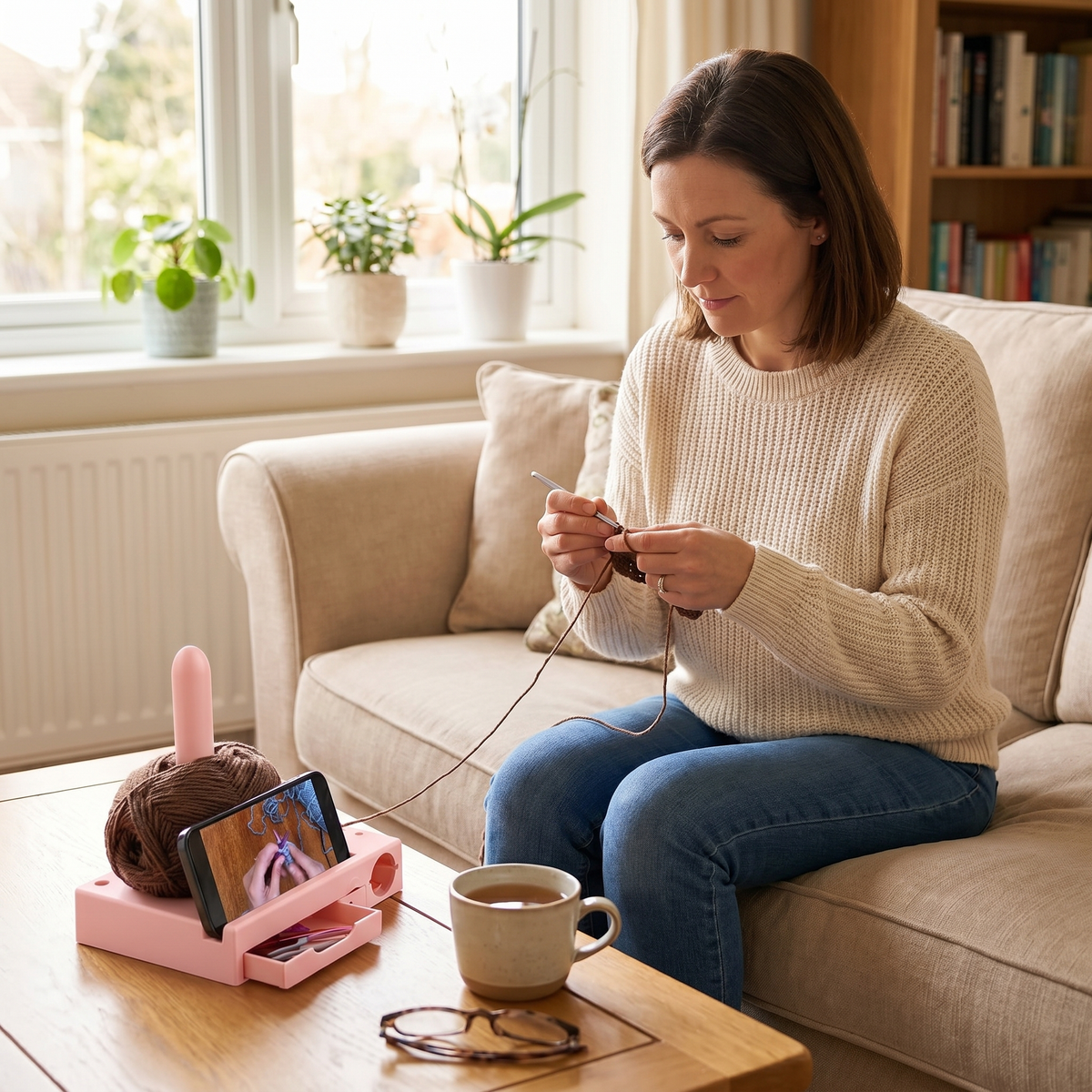 Rotating Yarn Holder Station – Crochet