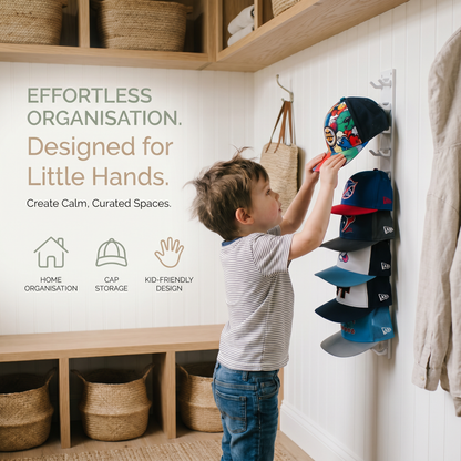 Wall Mounted Cap Organiser | Family Favourite