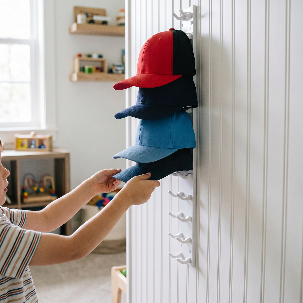 Wall Mounted Cap Organiser | Family Favourite