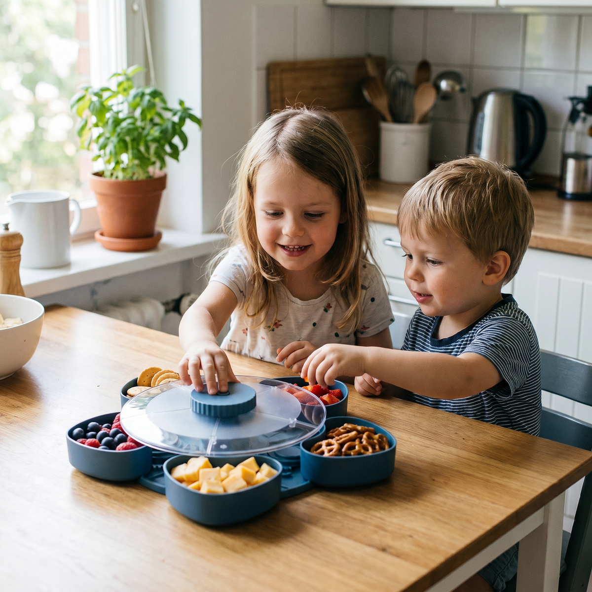 Rotating Serving Tray – Snacks