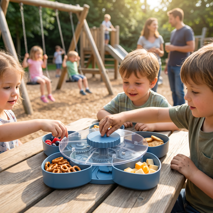 Rotating Serving Tray – Snacks
