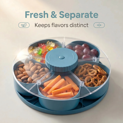 Rotating Serving Tray – Snacks