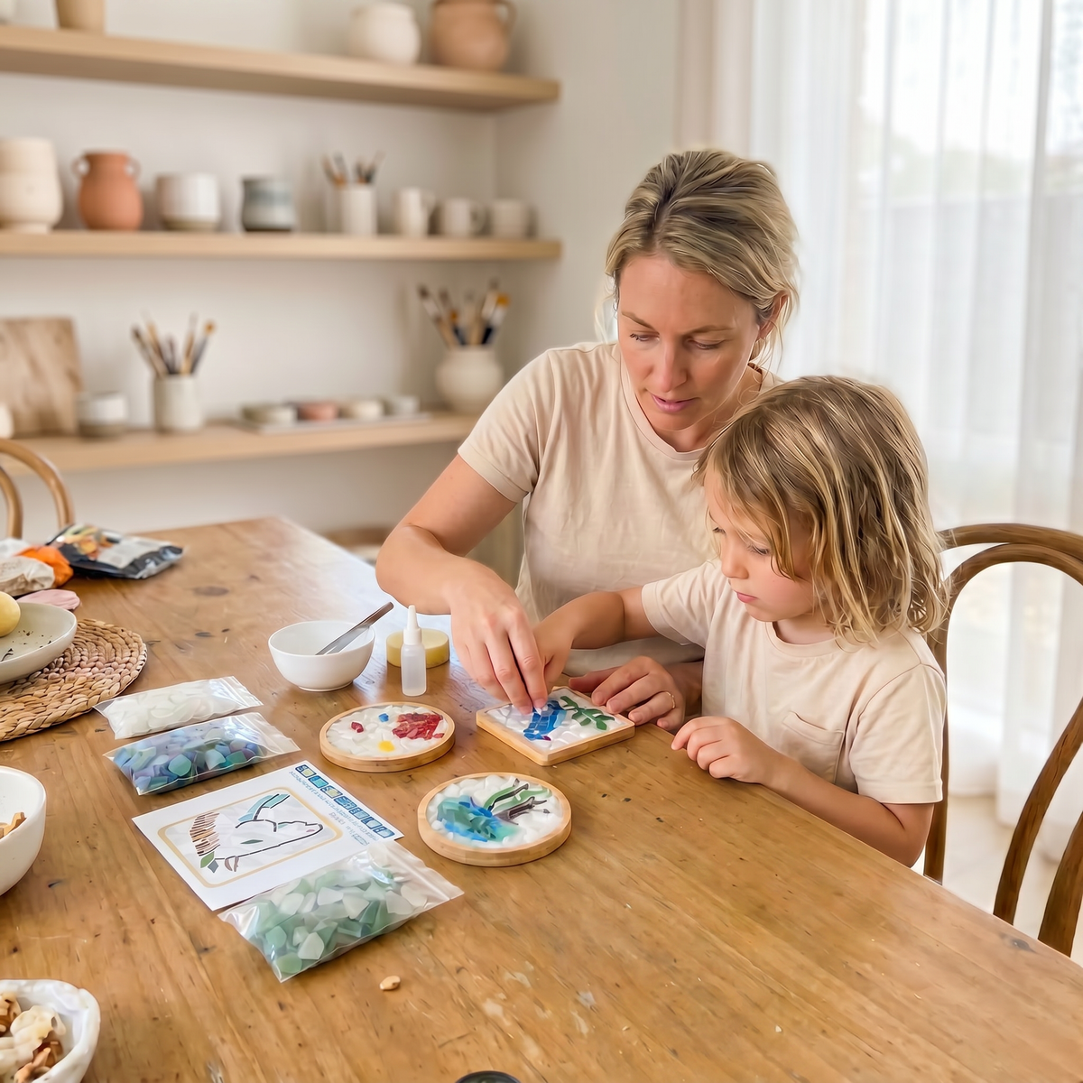 Creative Animal & Ocean Mosaic Coaster Craft Set
