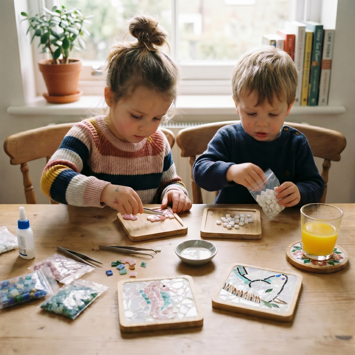 Creative Animal & Ocean Mosaic Coaster Craft Set