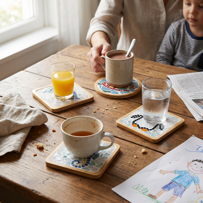 Creative Animal & Ocean Mosaic Coaster Craft Set
