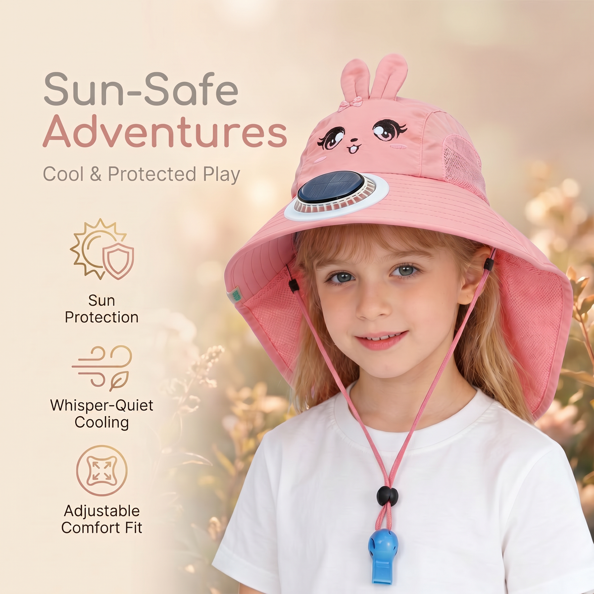 Solar Cooling Sun Hat – Kids