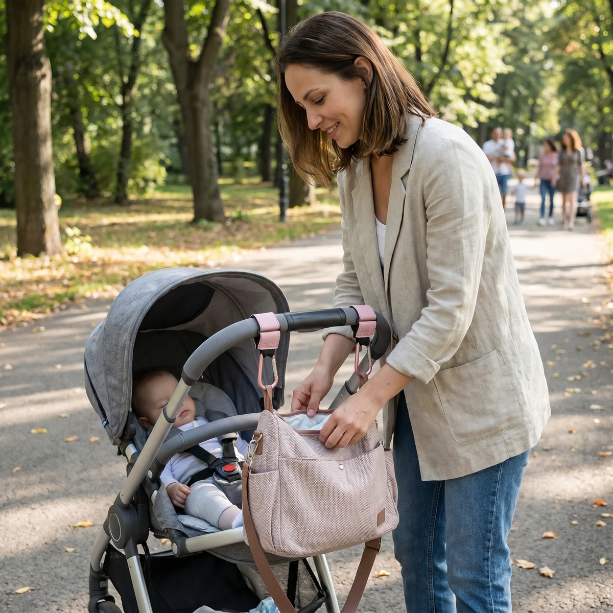 Universal Pushchair Bag Hook Set (2pcs) | Family Favourite