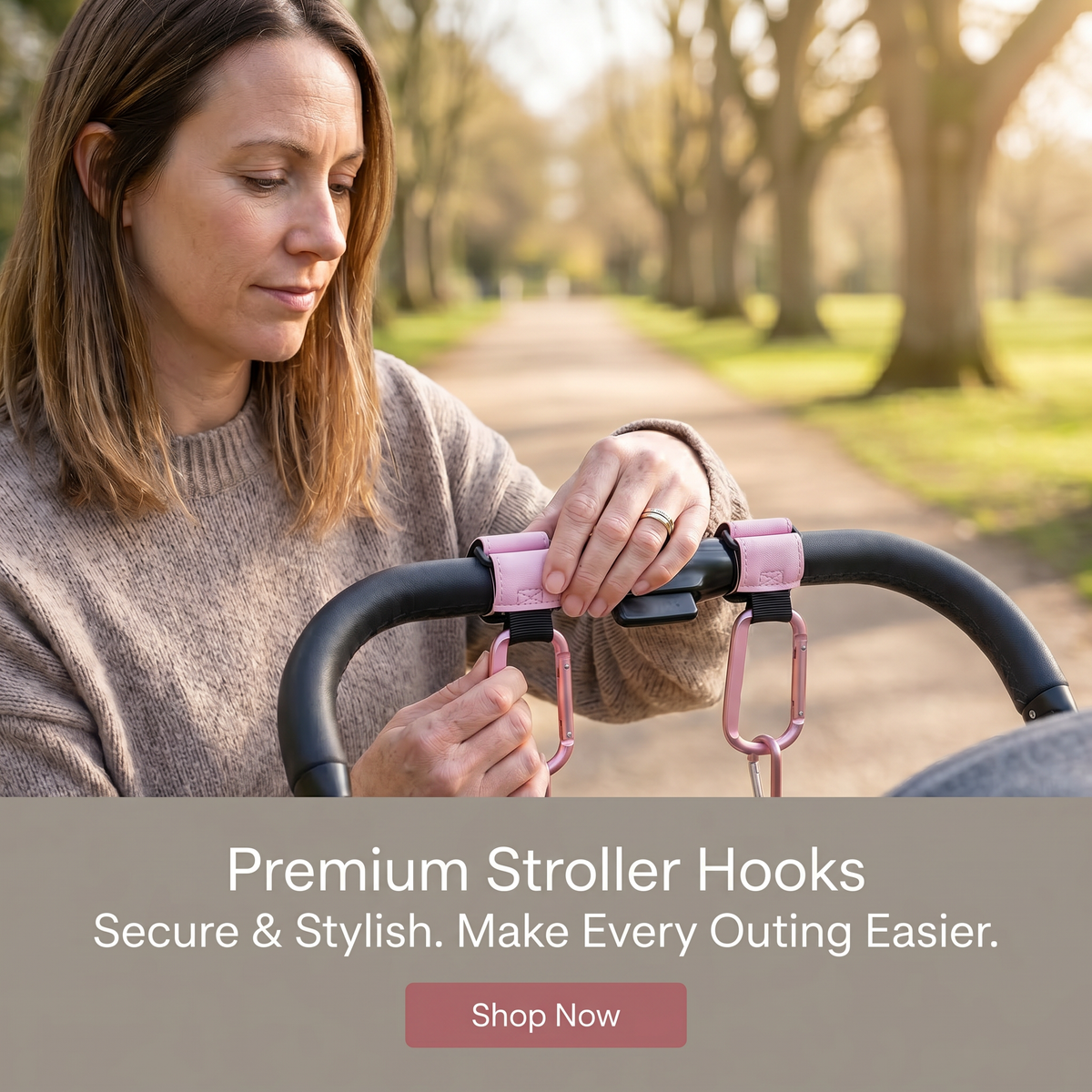 Universal Pushchair Bag Hook Set (2pcs) | Family Favourite