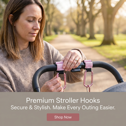 Universal Pushchair Bag Hook Set (2pcs) | Family Favourite