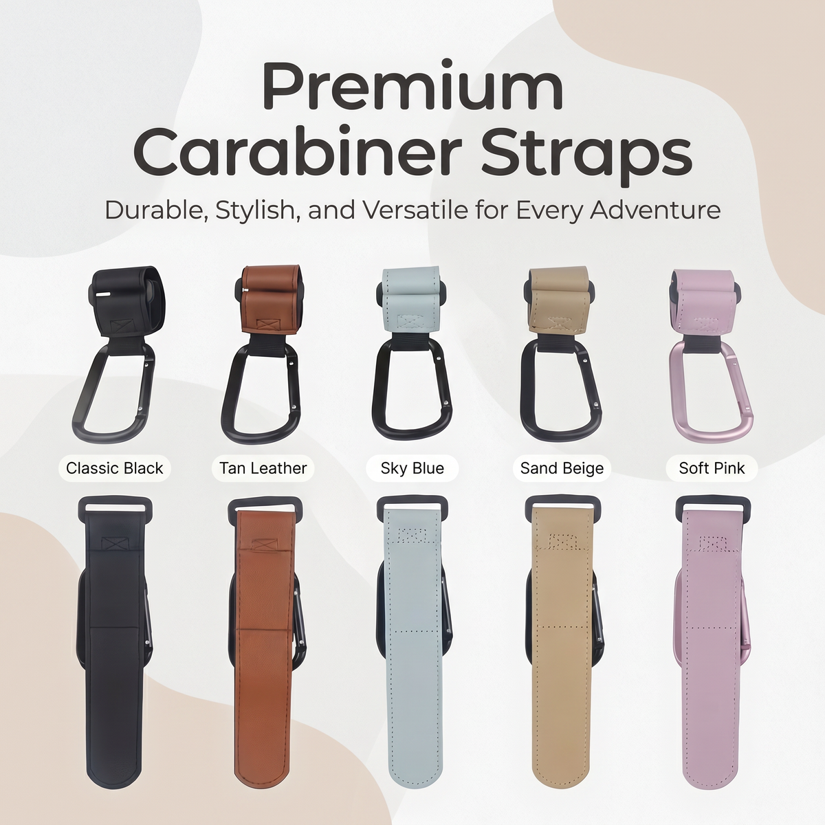 Universal Pushchair Bag Hook Set (2pcs) | Family Favourite