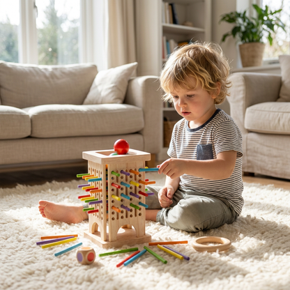 Interactive Wooden Stick Strategy Game