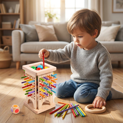 Interactive Wooden Stick Strategy Game