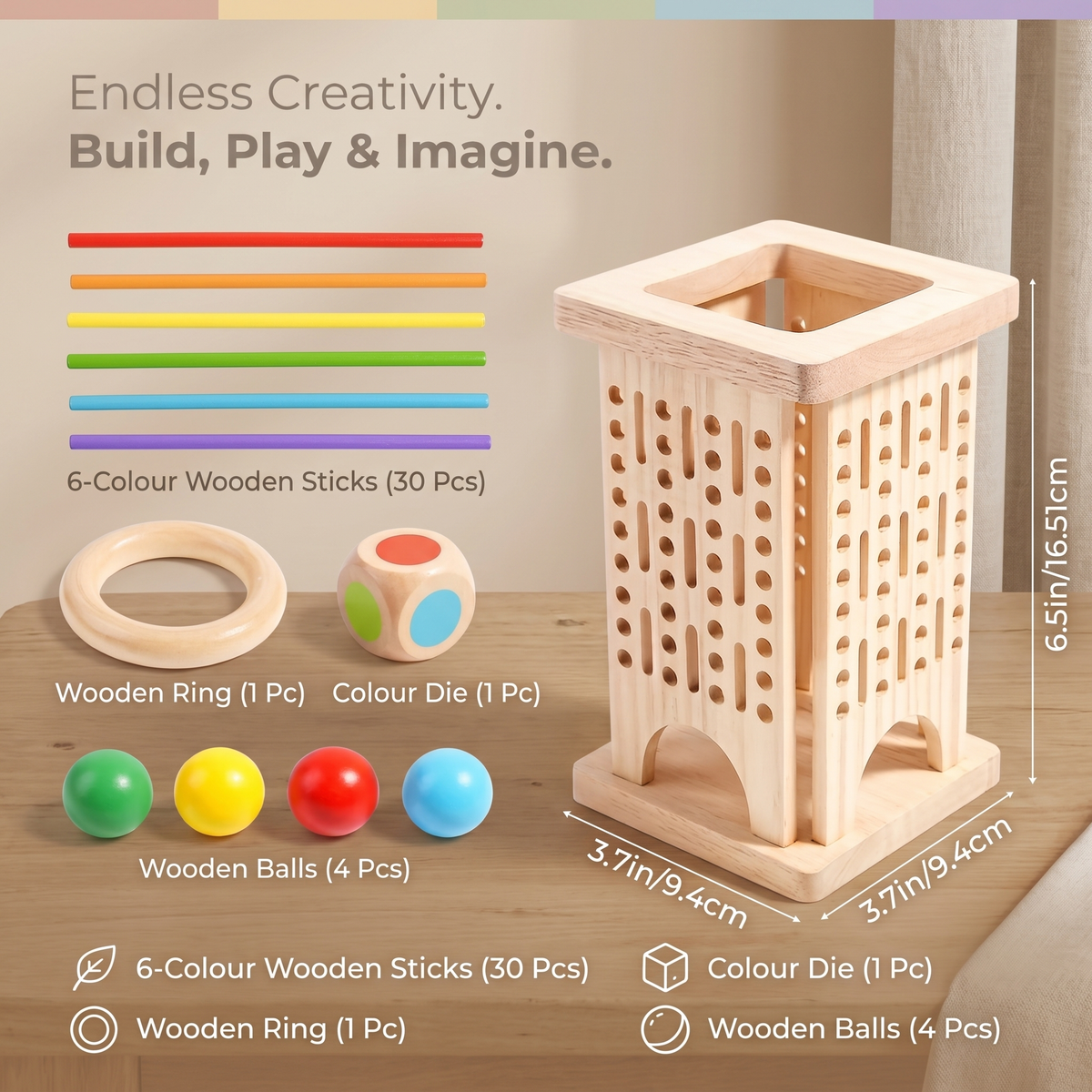 Interactive Wooden Stick Strategy Game