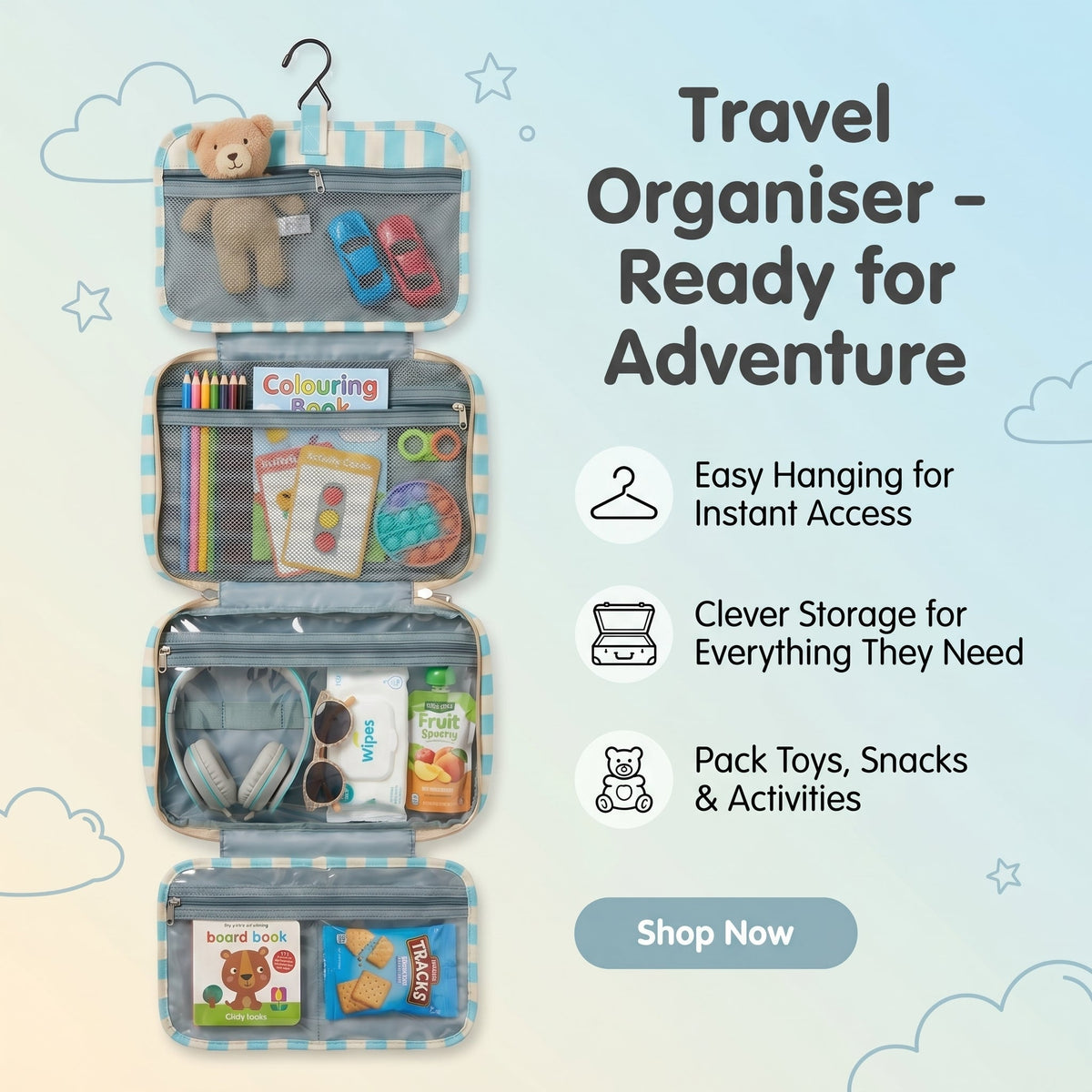 Family Travel Storage Organiser Bag | Family Favourite