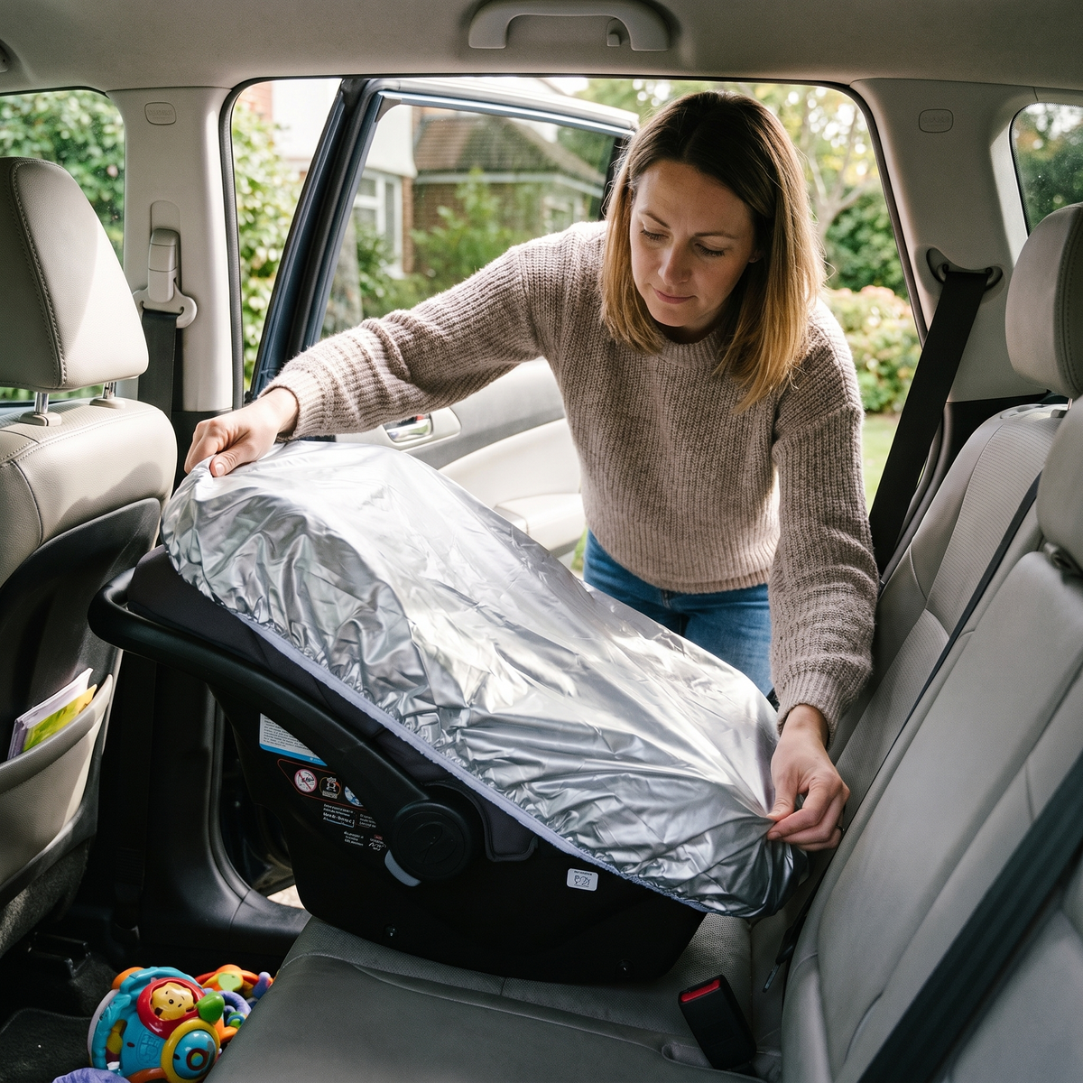 Child Car Seat Sun Protection Cover | Family Favourite