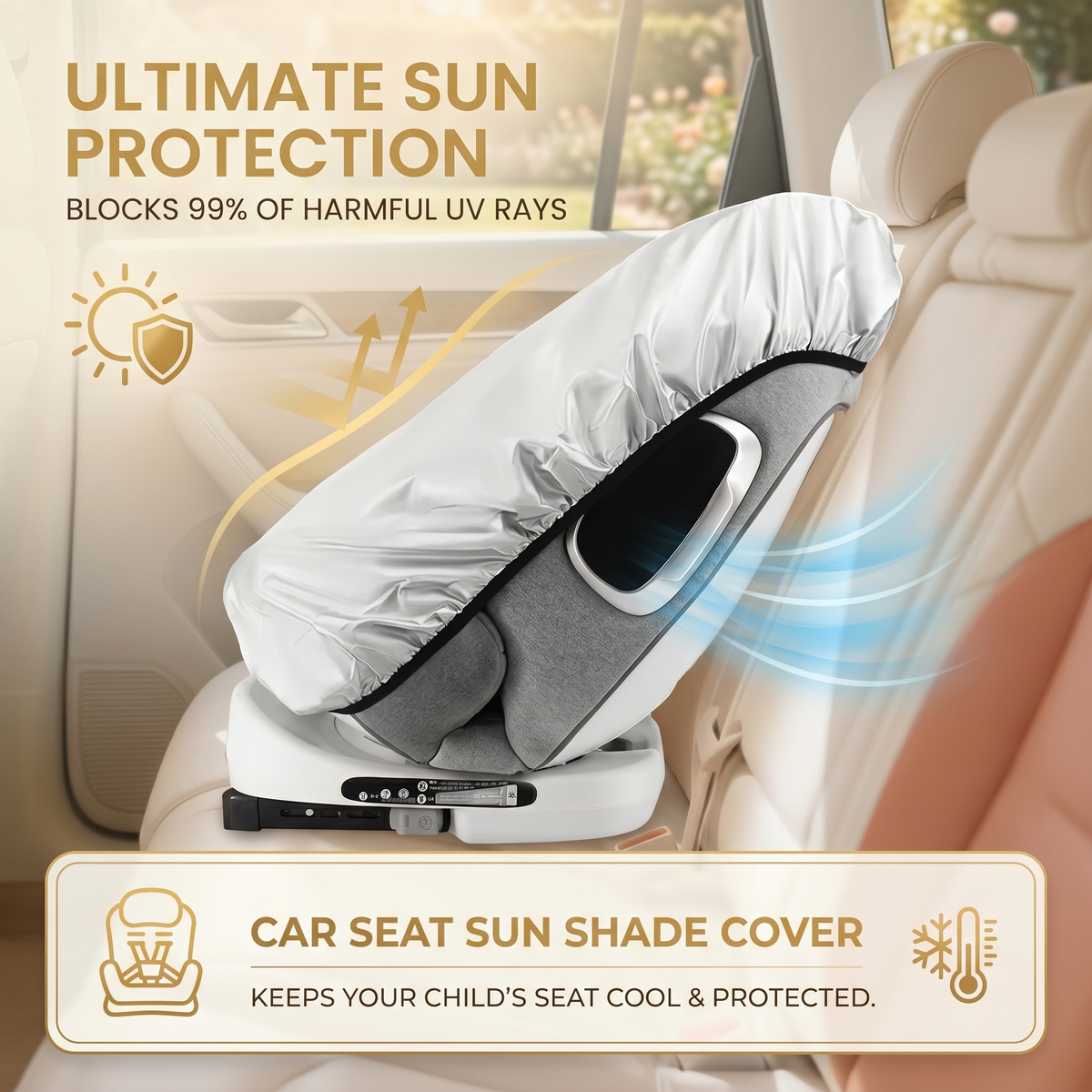 Child Car Seat Sun Protection Cover | Family Favourite