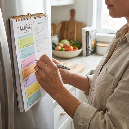 Magnetic Weekly Meal Planner & Tear Off Pages