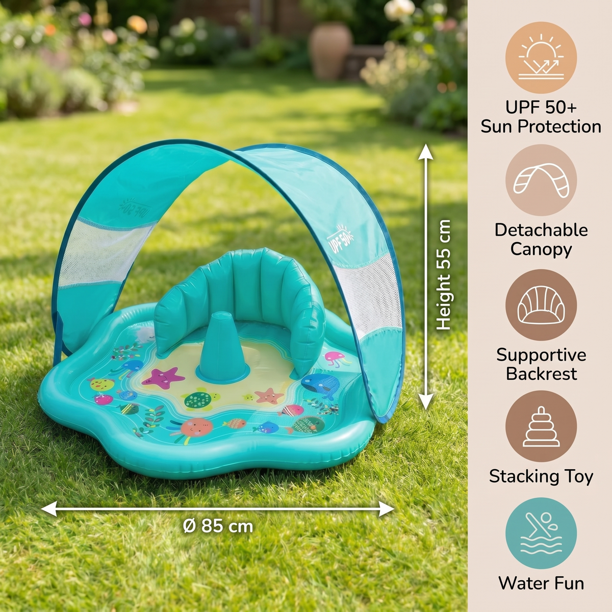 Baby Splash Play Mat & Sun Shade
