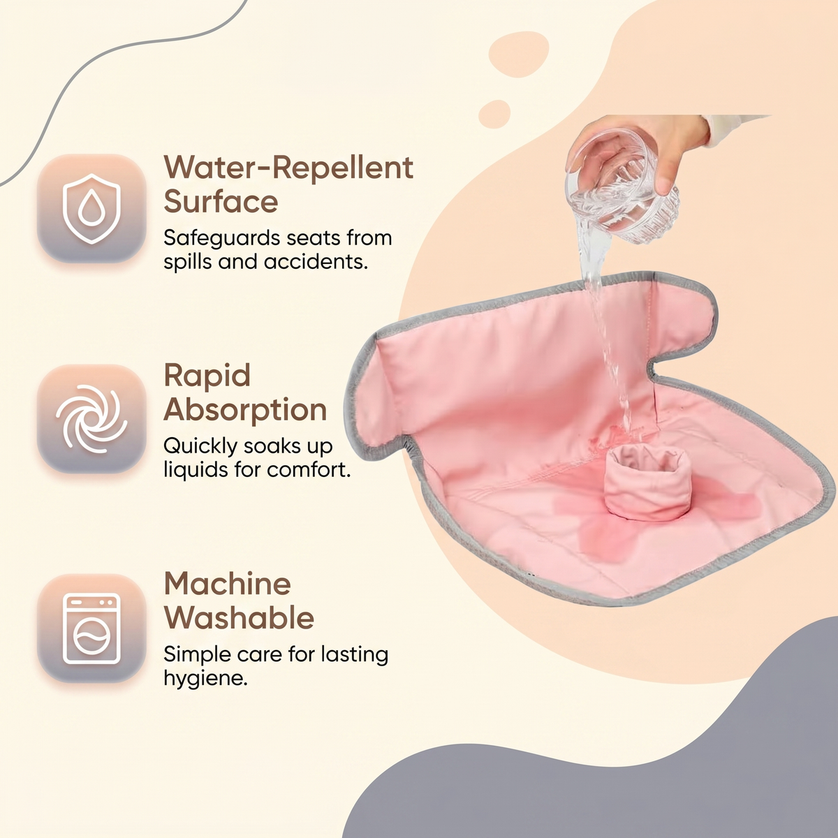 Waterproof Baby Car Seat Protector Pad