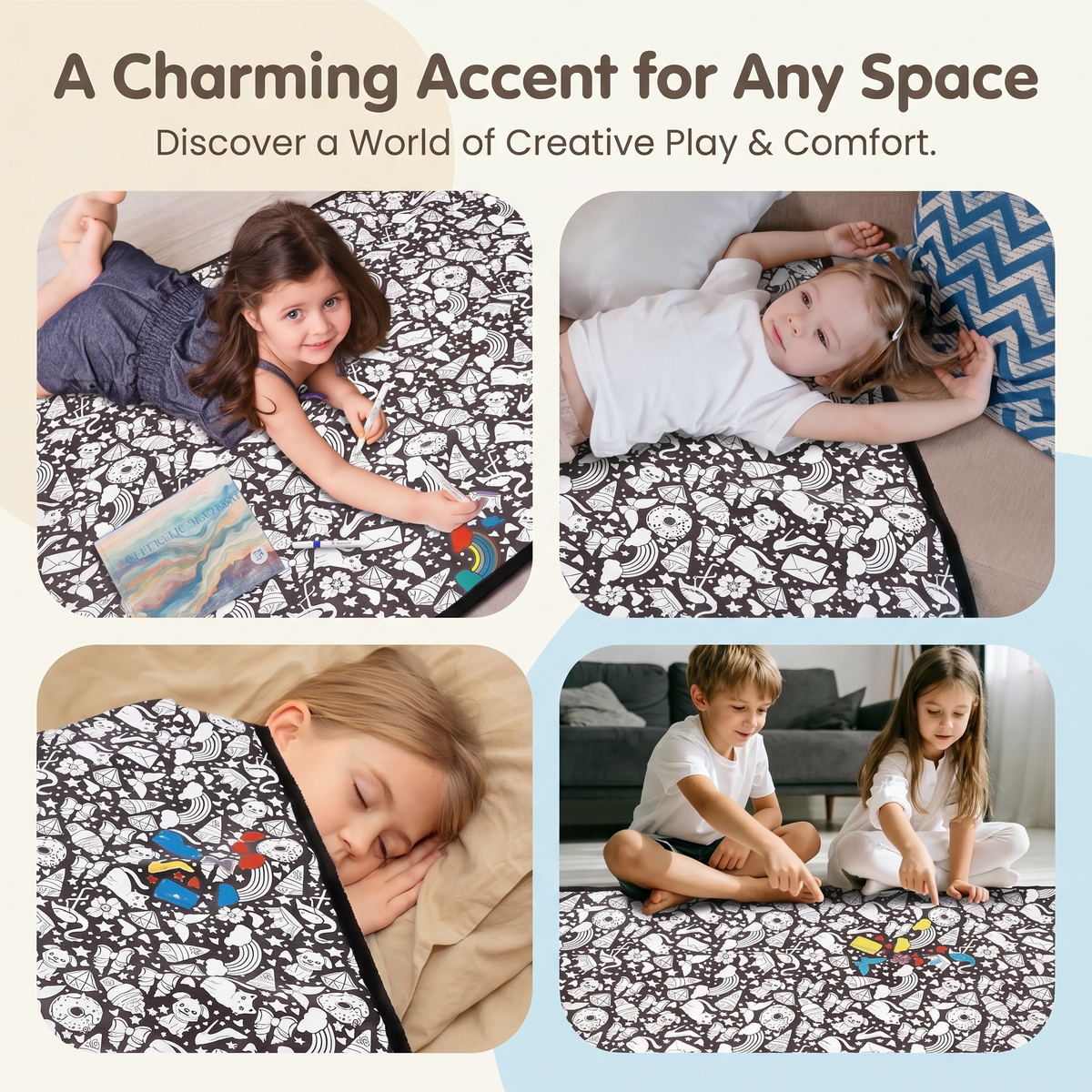 Colour Your Own Blanket Kit with Fabric Markers