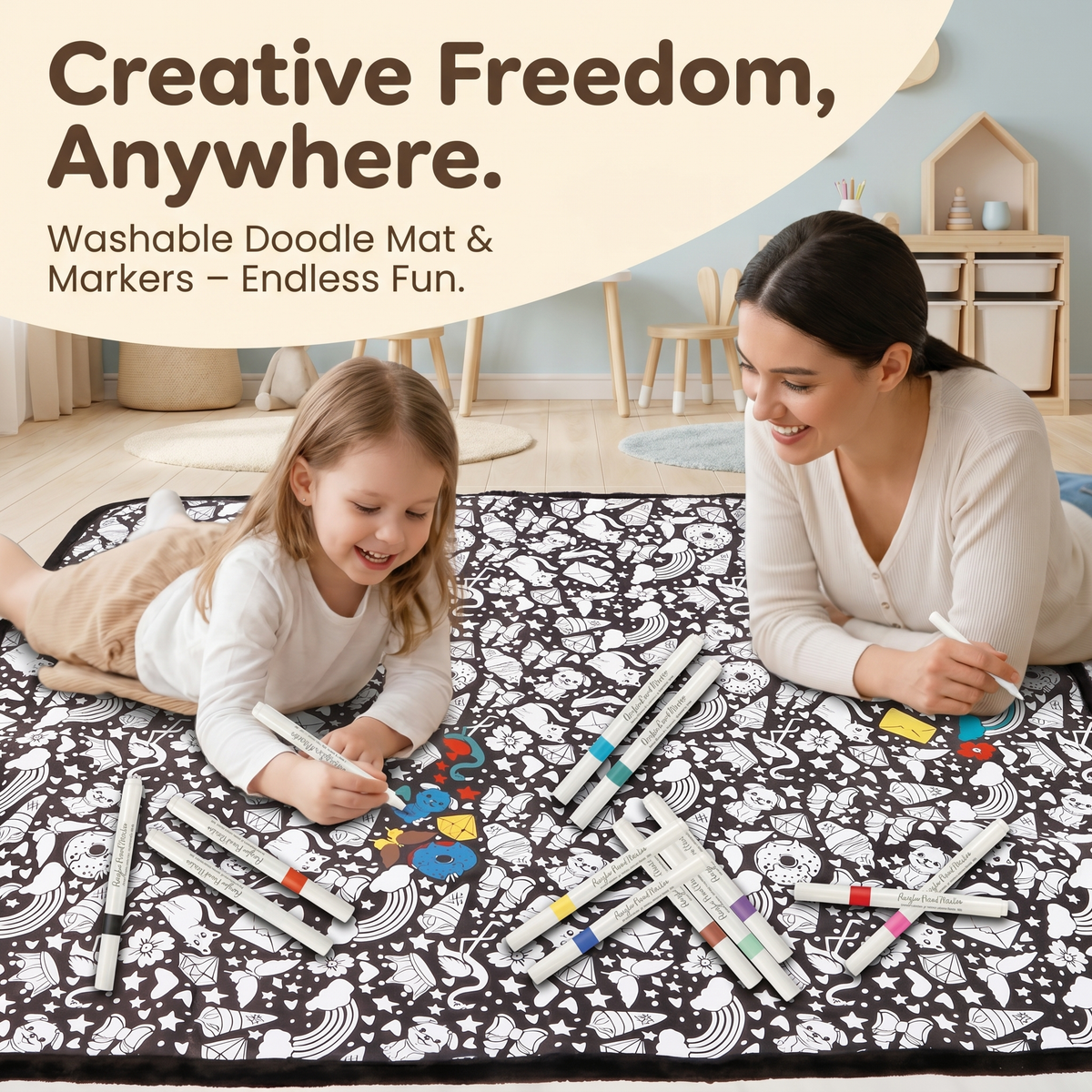 Colour Your Own Blanket Kit with Fabric Markers