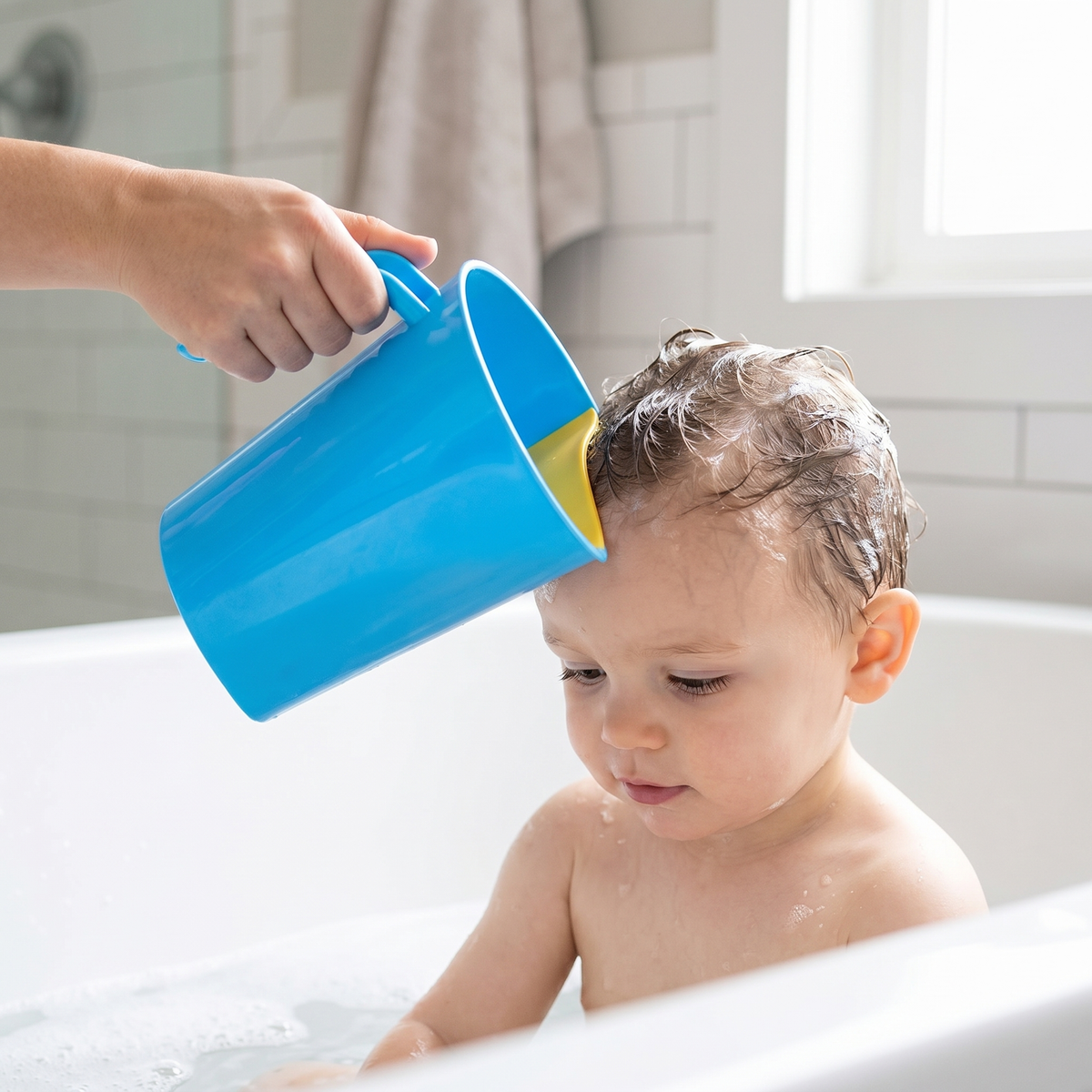 Kids Shampoo Rinse Cup for Tear-Free Bath Time