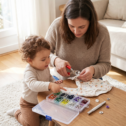 Creative Snap Fastener Kit for Clothing and Crafts