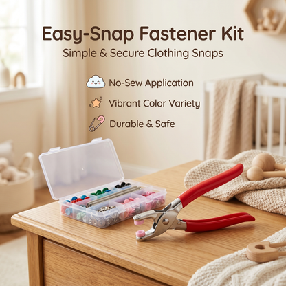Creative Snap Fastener Kit for Clothing and Crafts