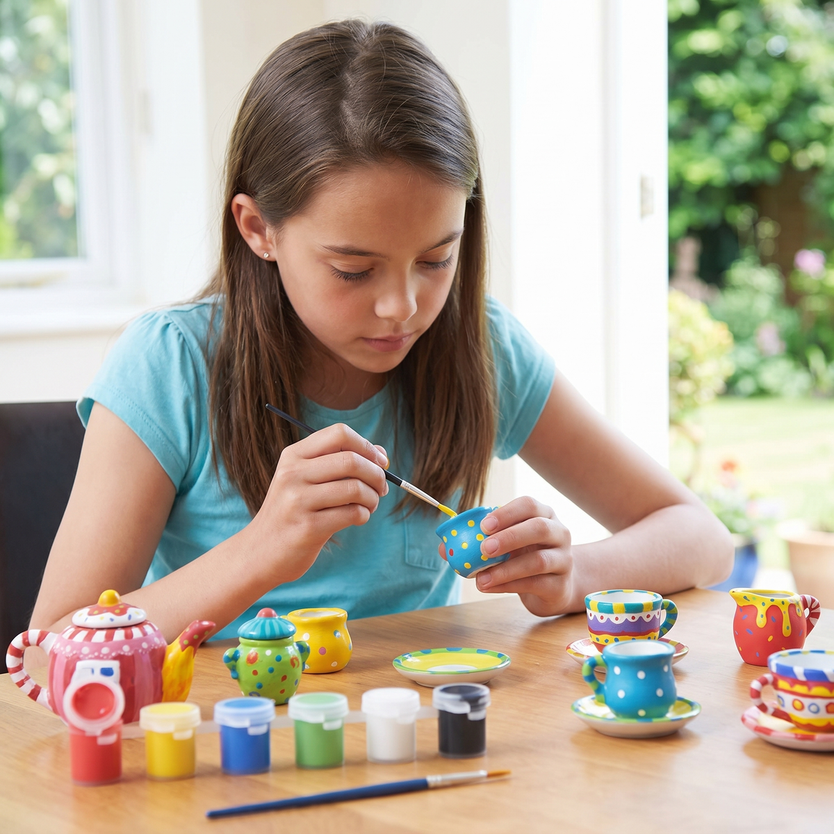 Paint Your Own Kids Tea Set Craft Kit