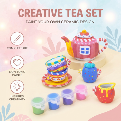Paint Your Own Kids Tea Set Craft Kit
