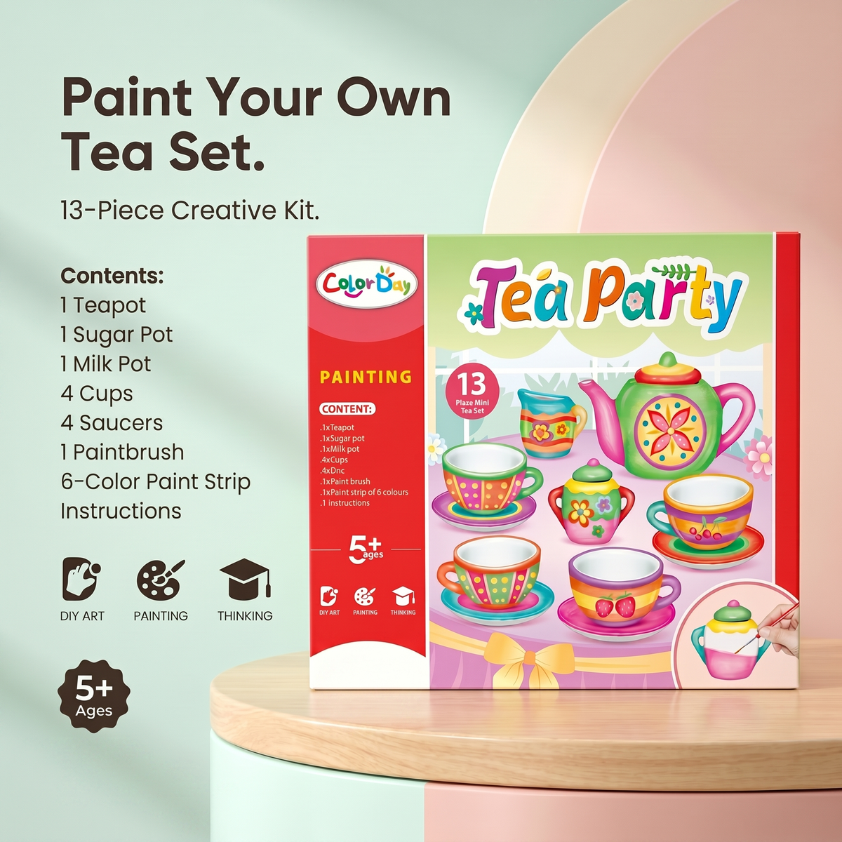 Paint Your Own Kids Tea Set Craft Kit
