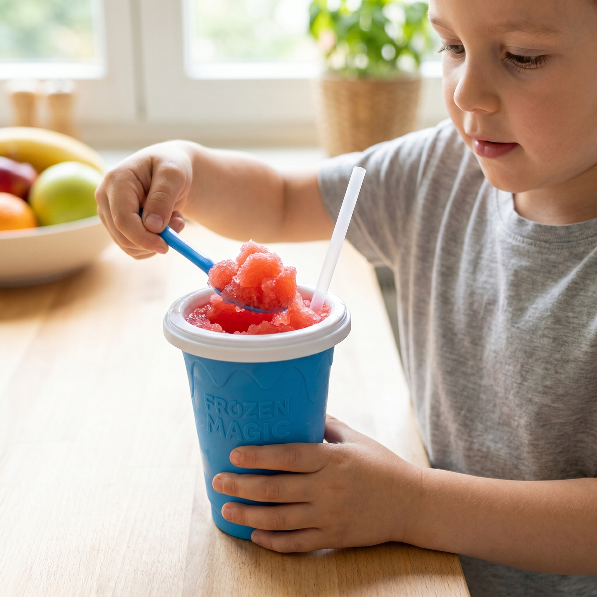 Reusable Instant Slushy Cup for Homemade Drinks