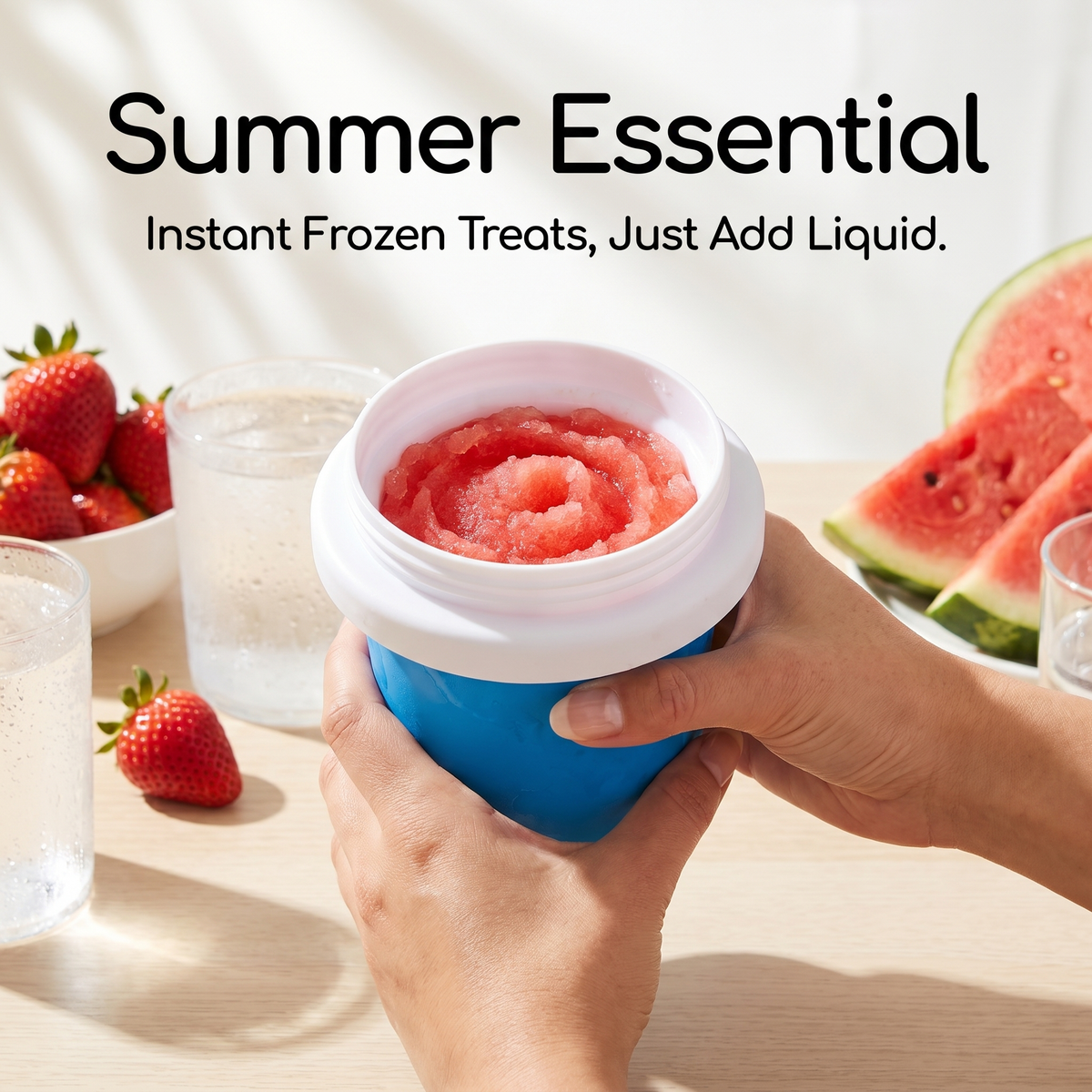 Reusable Instant Slushy Cup for Homemade Drinks