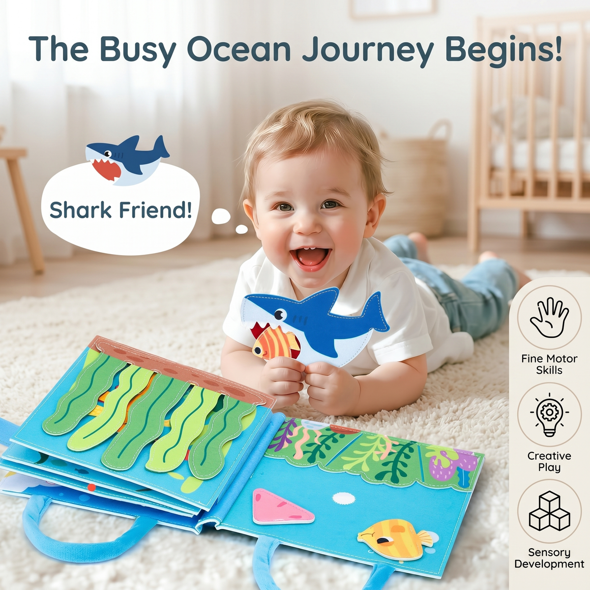 Ocean Learning Busy Book for Toddlers
