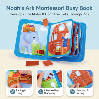 Noah's Ark Learning Busy Book for Toddlers