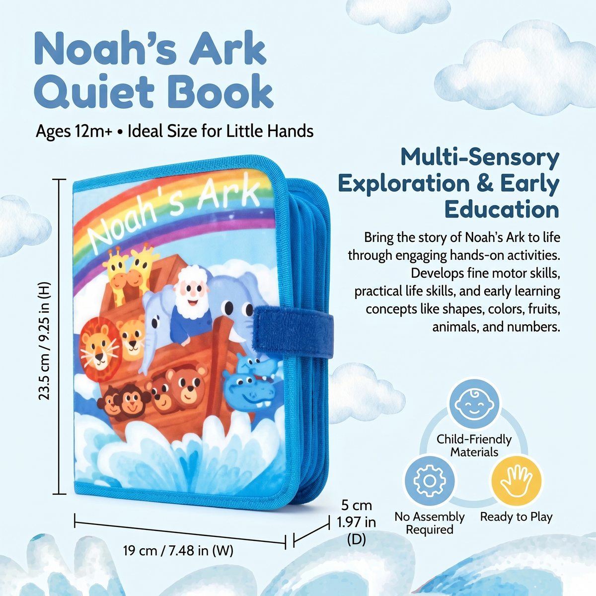Noah's Ark Learning Busy Book for Toddlers