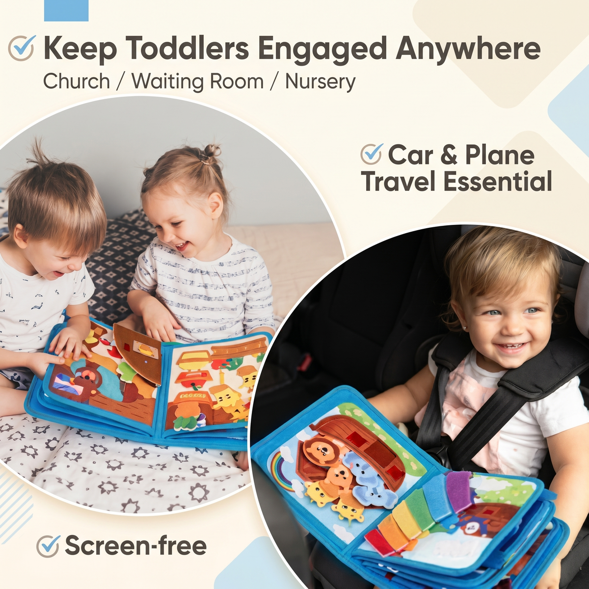 Noah's Ark Learning Busy Book for Toddlers