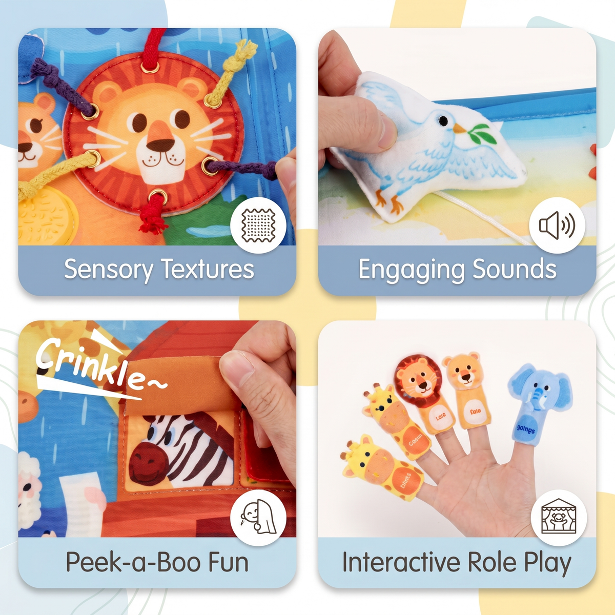Noah's Ark Learning Busy Book for Toddlers