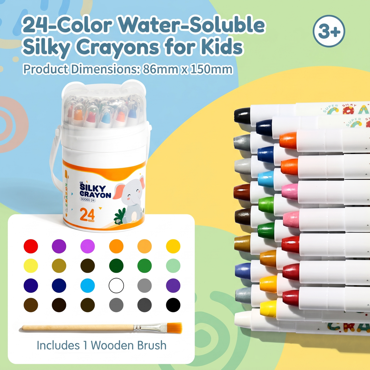 Creative Twistable Colouring Crayons for Kids