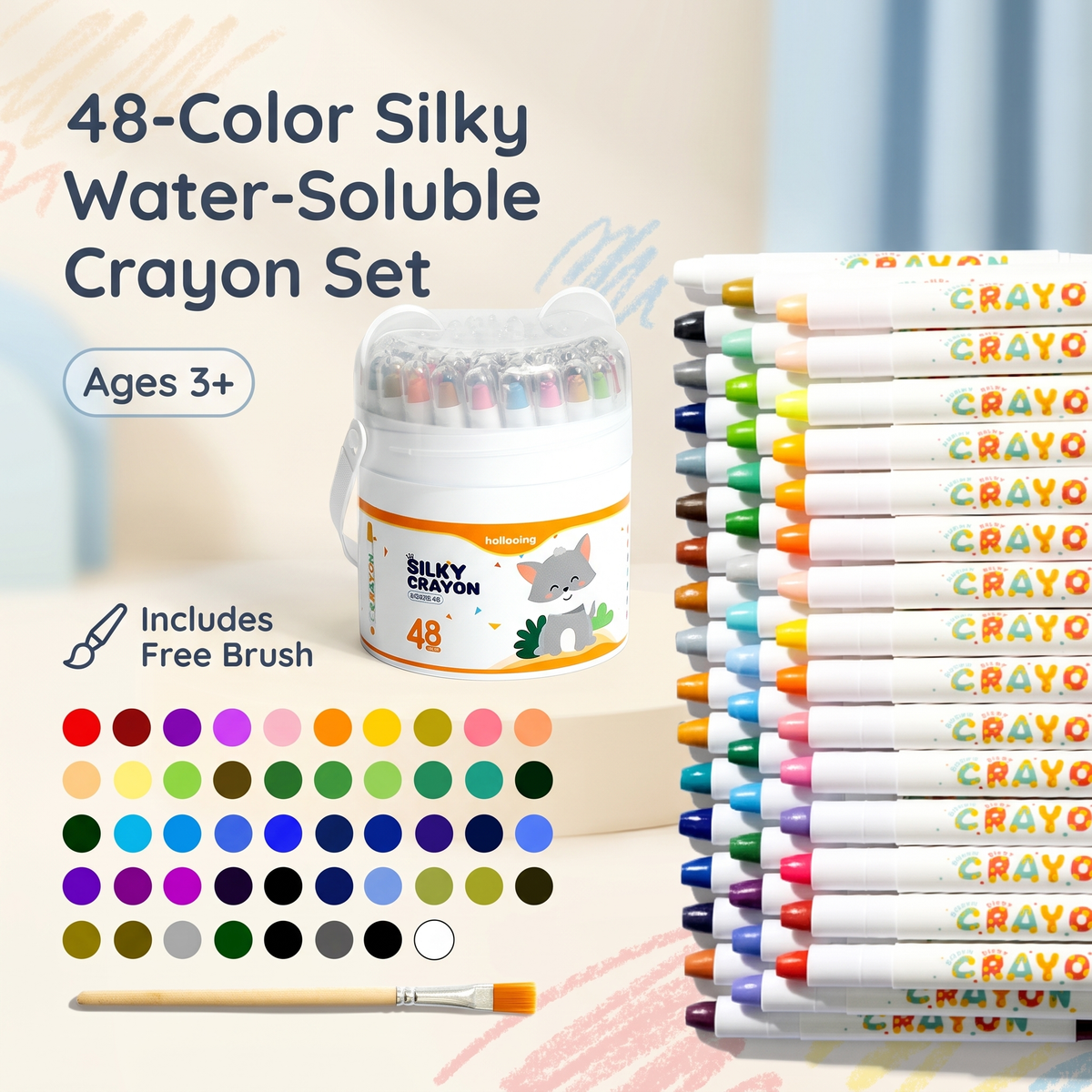 Creative Twistable Colouring Crayons for Kids