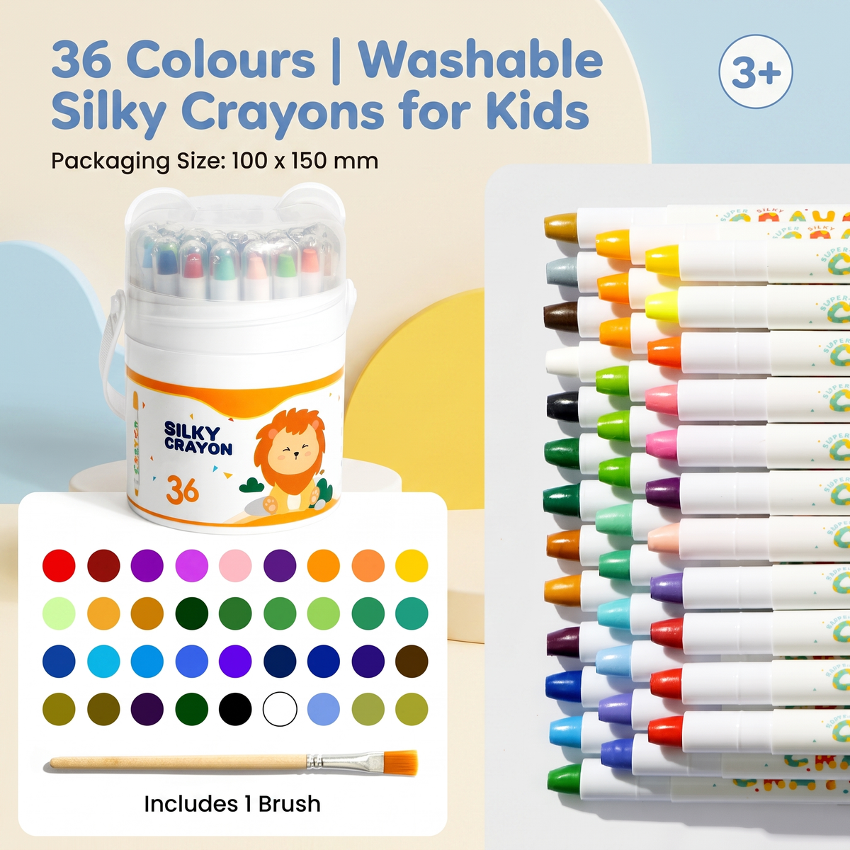 Creative Twistable Colouring Crayons for Kids