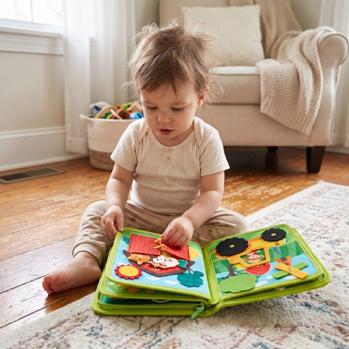 Montessori Farm Learning Busy Book for Toddlers