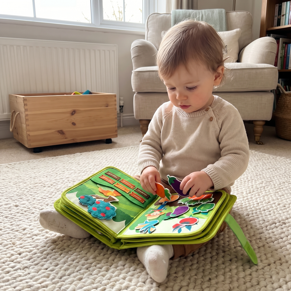 Montessori Farm Learning Busy Book for Toddlers