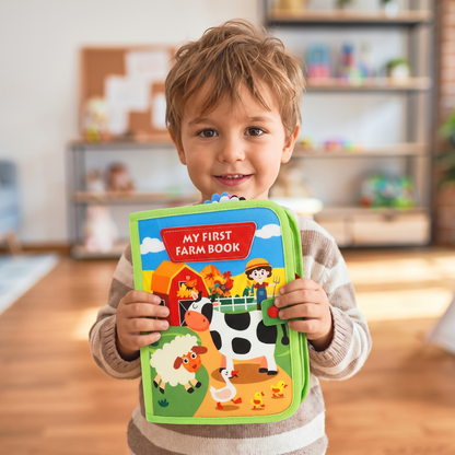 Montessori Farm Learning Busy Book for Toddlers