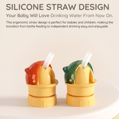 Universal Silicone Bottle Straw Topper (2-pack) | Family Favourite