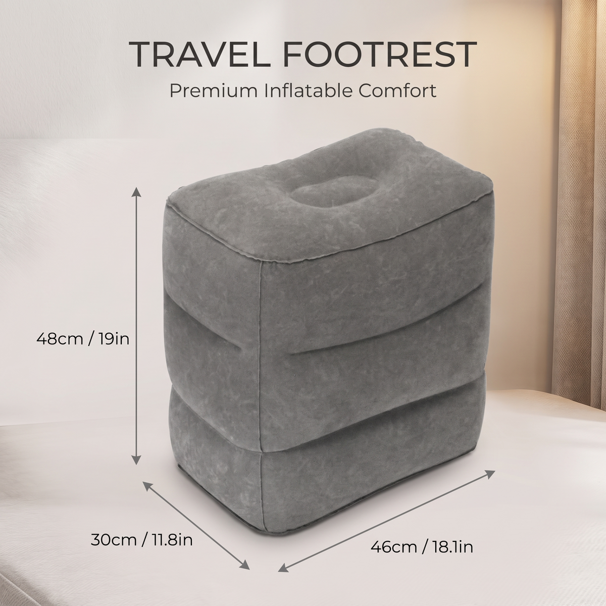 Inflatable Travel Foot Rest Cushion | Family Favourite