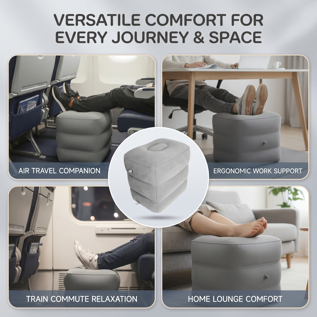 Inflatable Travel Foot Rest Cushion | Family Favourite