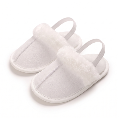 Comfortable Soft Baby House Slippers with Back Strap