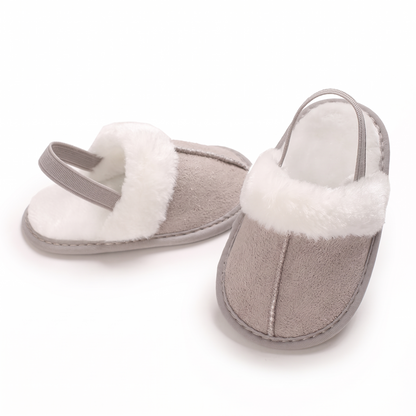 Comfortable Soft Baby House Slippers with Back Strap