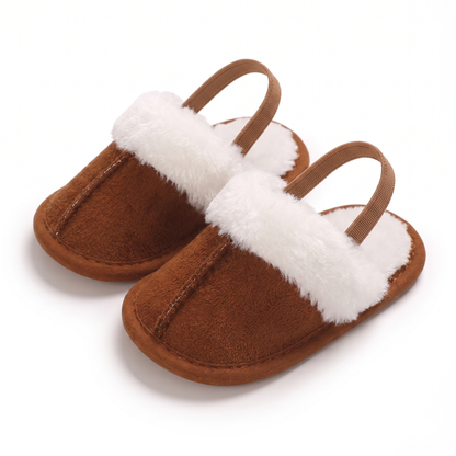 Comfortable Soft Baby House Slippers with Back Strap